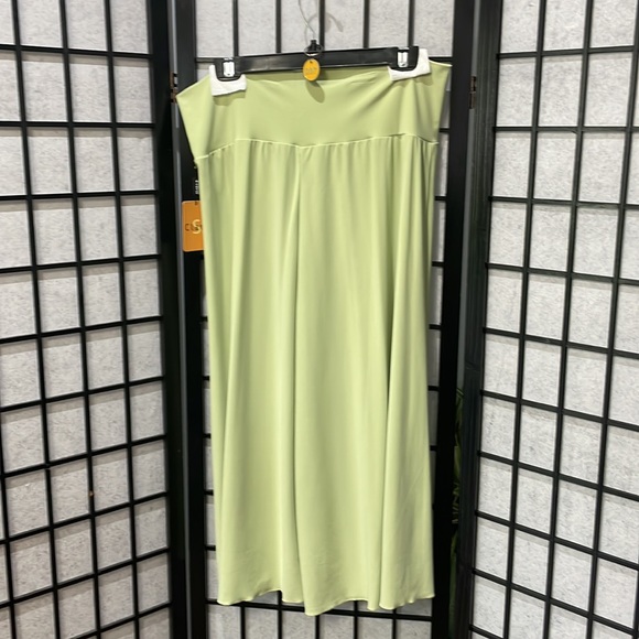 Vintage Clara Sun Woo, Soft Green Wide Leg Capris, SZ XL NWT - Picture 2 of 7